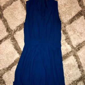Navy Fit & Flare Dress